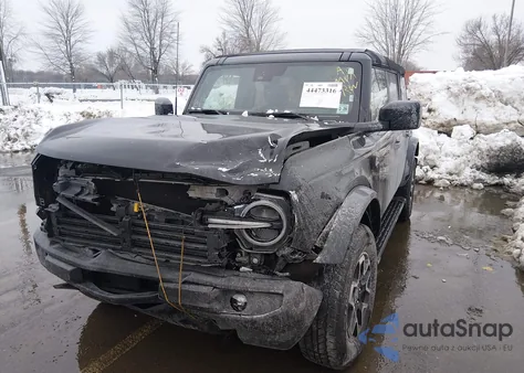 2024 Ford Bronco Outer Banks z USA, uszkodzony, nr VIN 1FMDE8BH1RLA53527